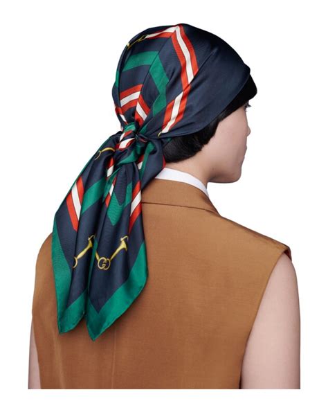 foulard blu gucci|Sciarpe & Foulard da Donna .